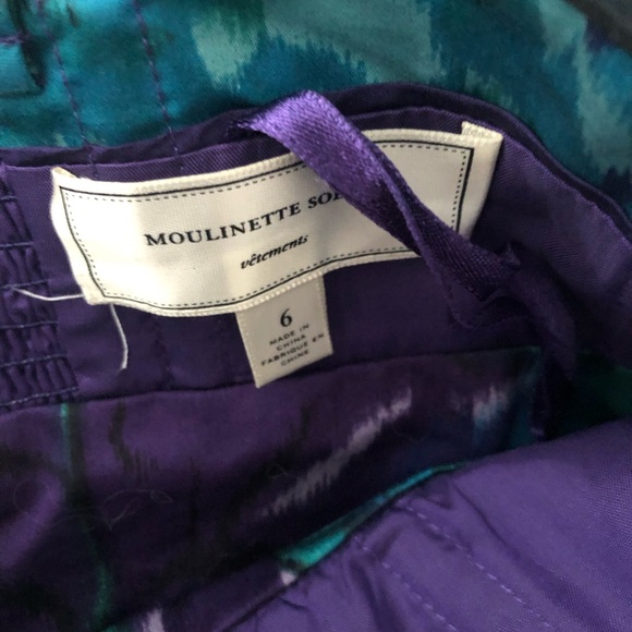 Moulinette Soeurs Purple and Teal Dress - Picture 3 of 4